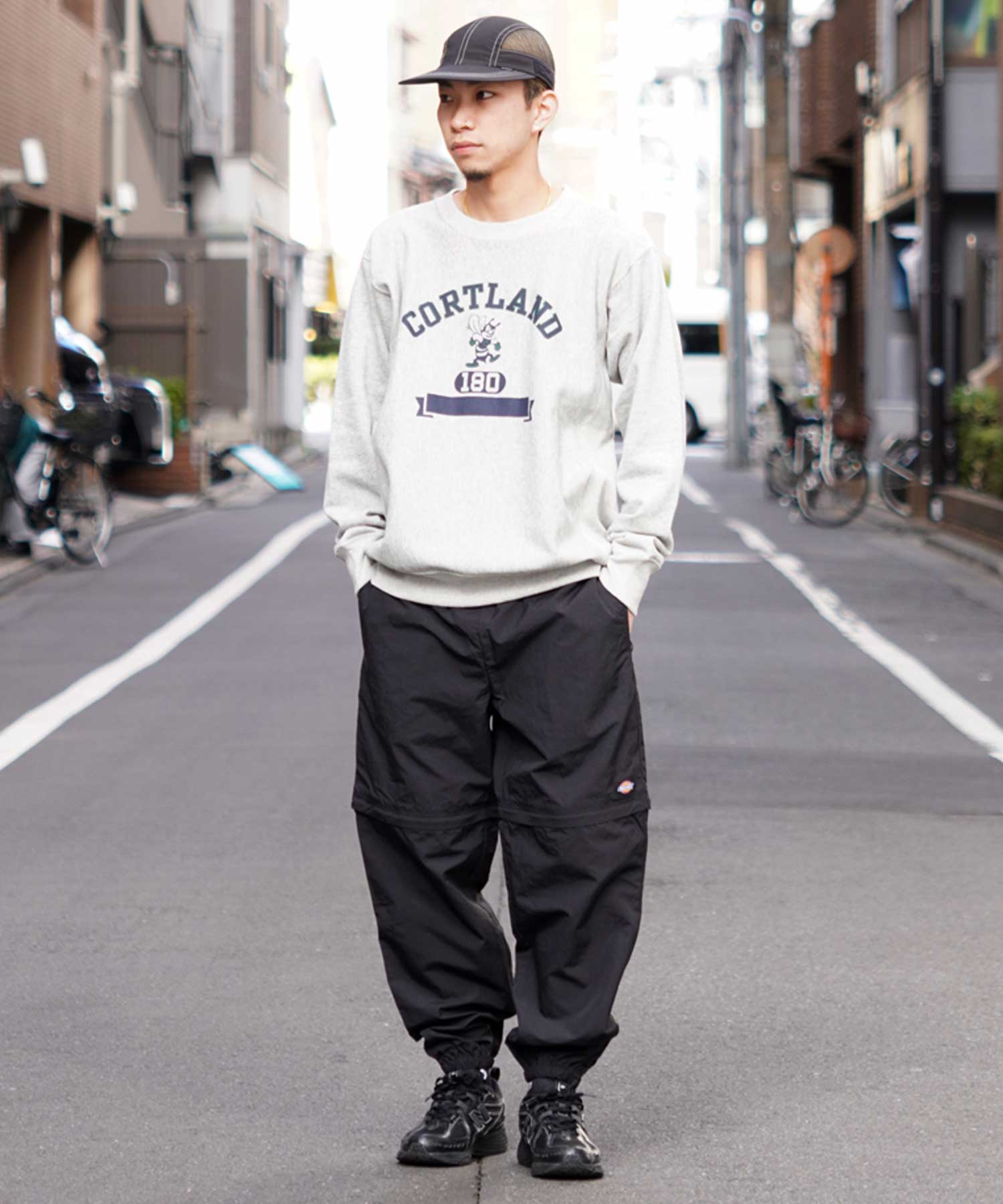 디키즈 Dickies 나일론 바지 반바지 밑단 고무 조거팬츠 80488900 2컬러 - 상세 이미지 2