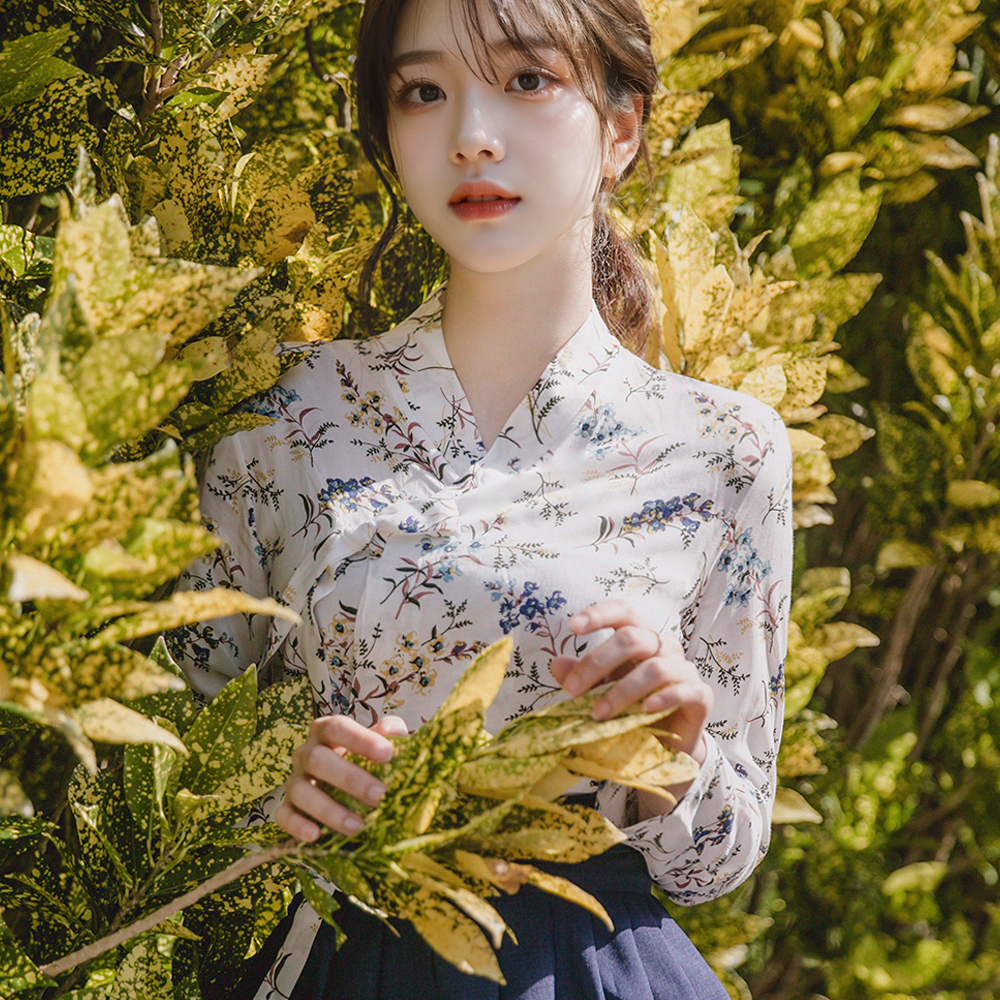 생활한복 야생화 저고리 개량 계량 퓨전 반티-178.3 - 상세 이미지 3