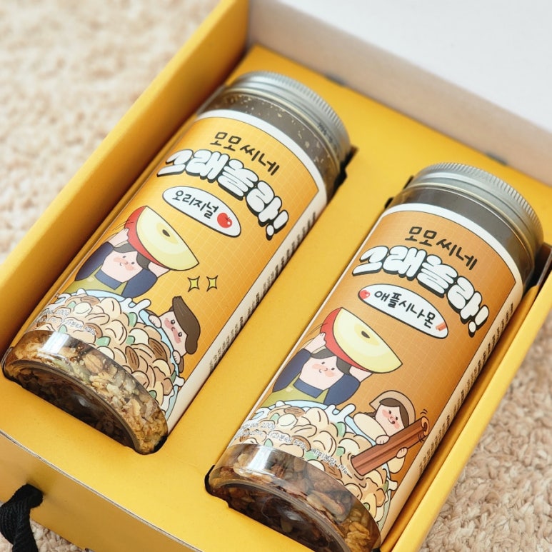 모모씨네 애플 그래놀라 200g 2개입 선물세트