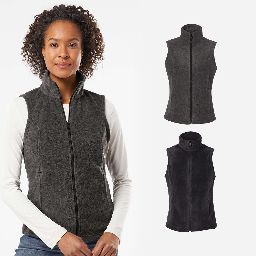 컬럼비아 여자 가벼운 후리스 하이넥 집업 조끼 자켓 플리스 베스트 212471