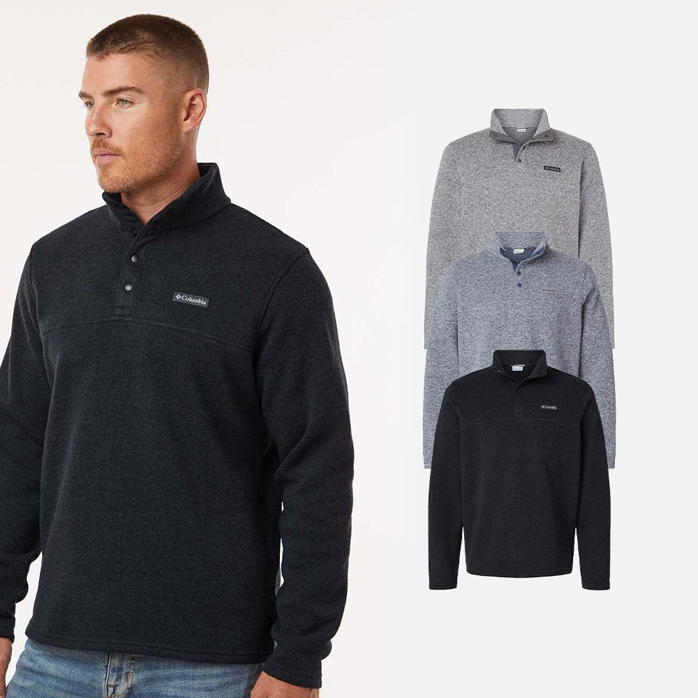 컬럼비아 남자 스냅 반집업 후리스 플리스 카라 하이넥 풀오버 겨울 긴팔 빅사이즈 209573