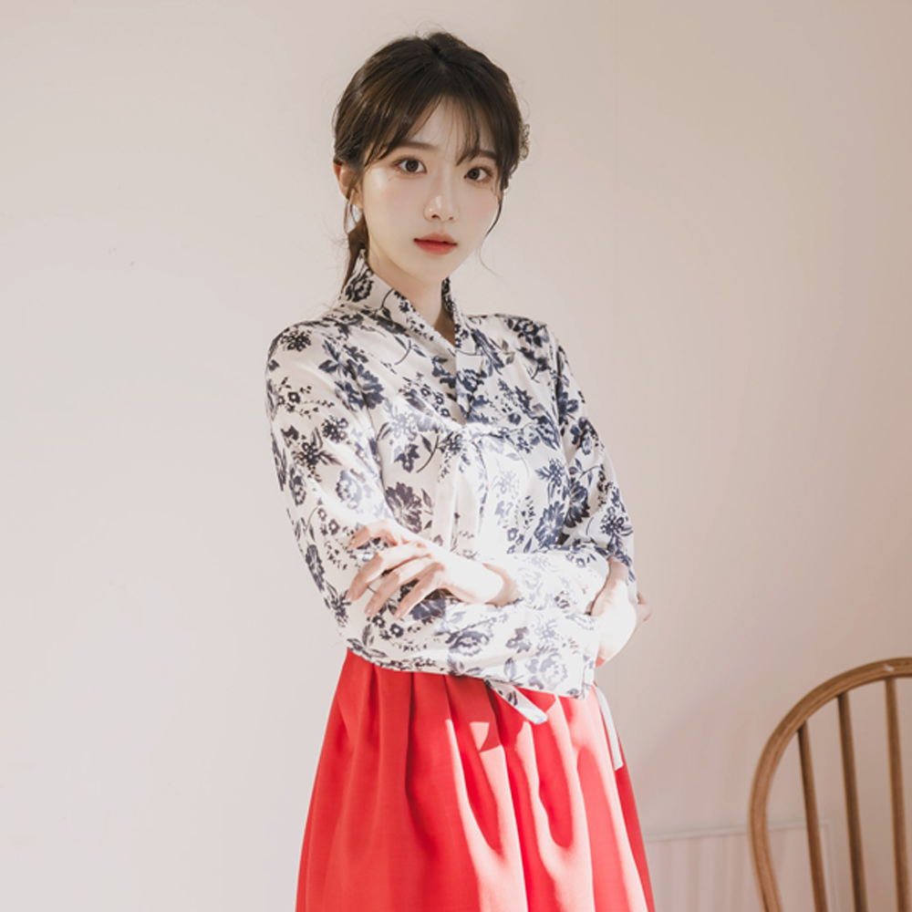 생활한복 은동초 저고리 개량 계량 퓨전 반티-168 - 상세 이미지 3