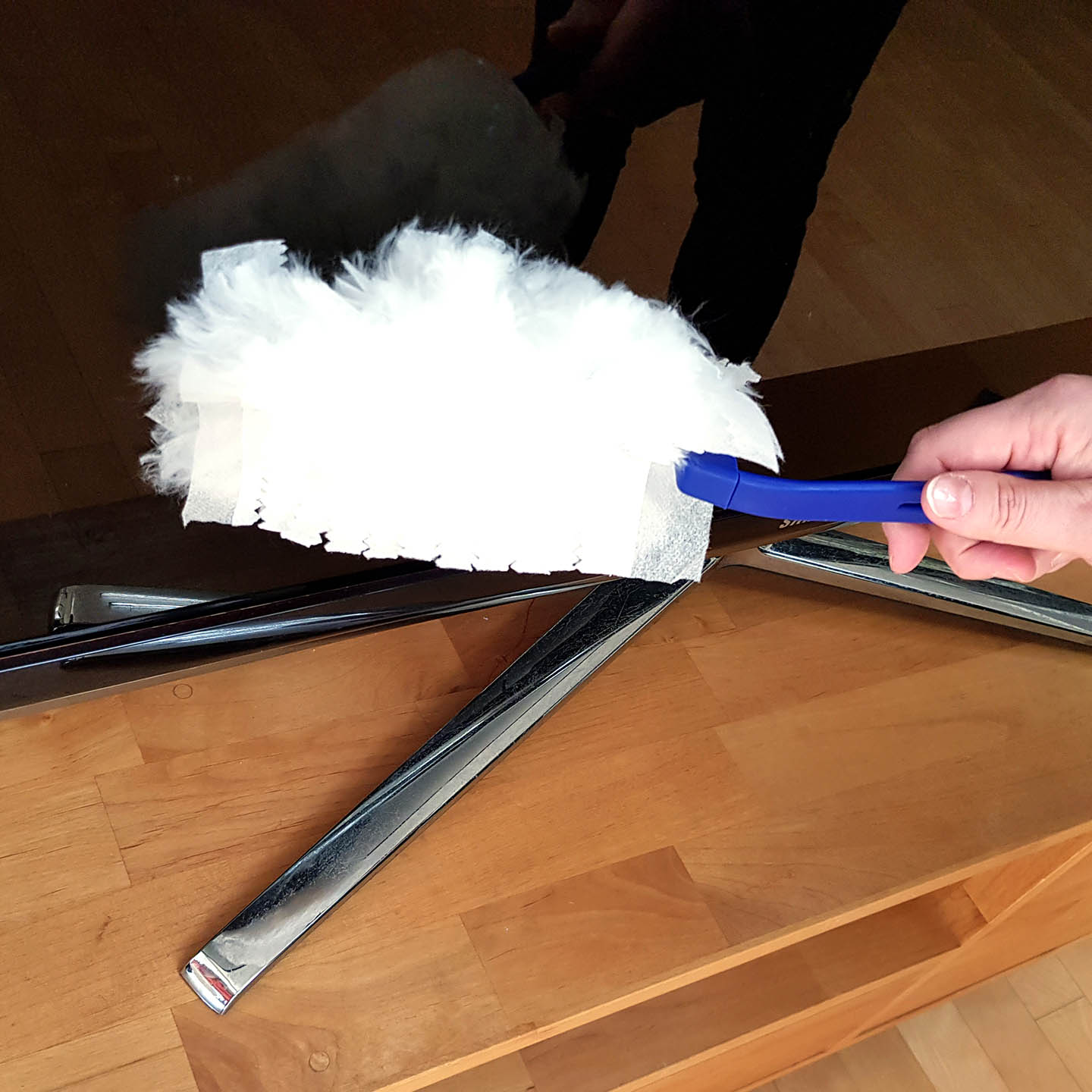 에브리데이 먼지해결사 정전기 먼지털이 떨이 떨이개 리필25매+핸들1개