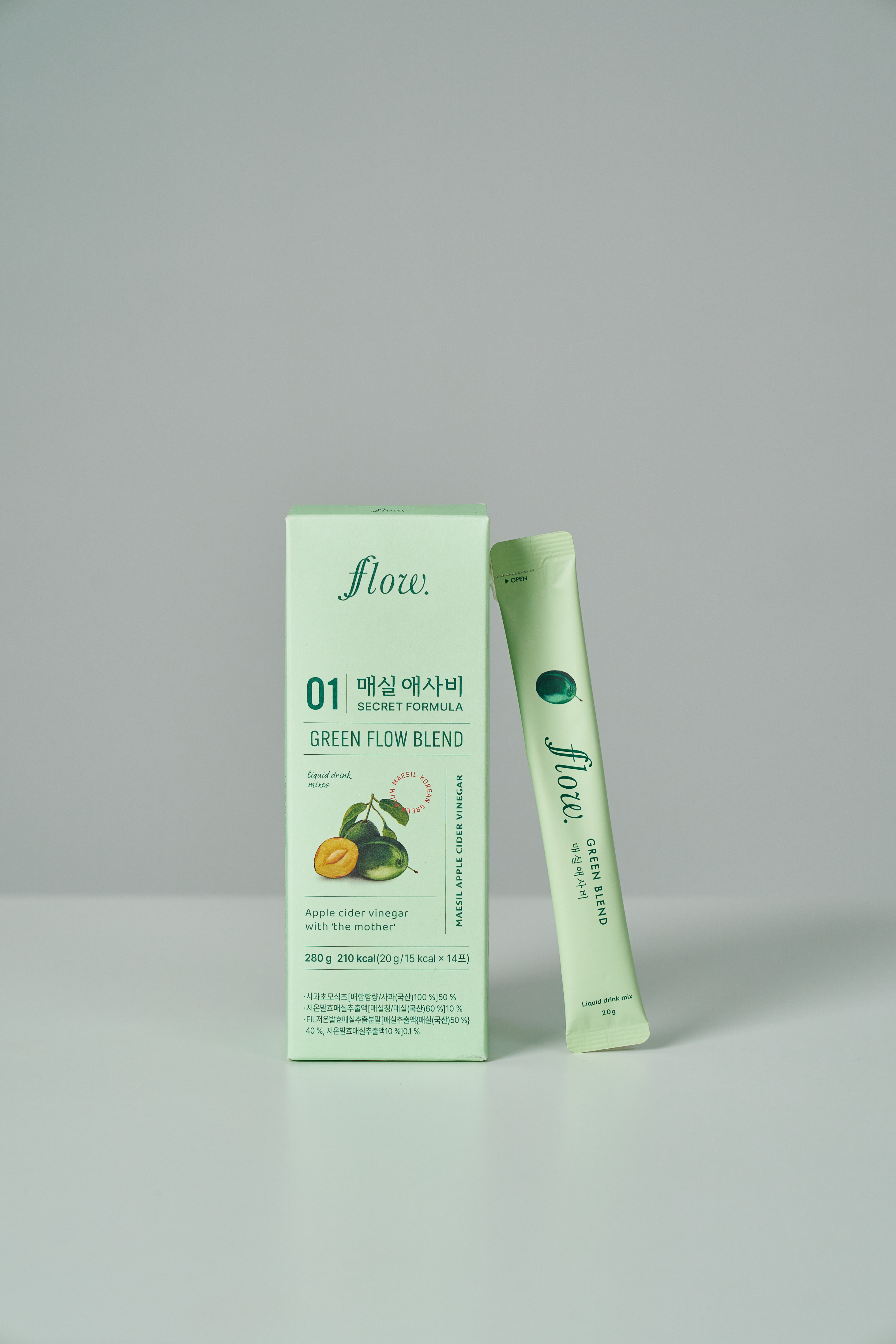 매실애사비 플로우이너뷰티 유기산 고함량 애플사이다비니거 발효매실 클렌즈 스틱 - 상세 이미지 2
