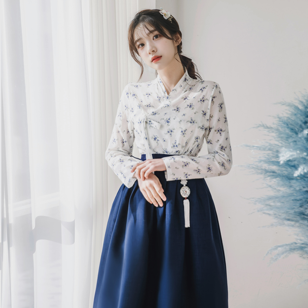 생활한복 세트 용담 차미 개량 계량 퓨전 반티-173