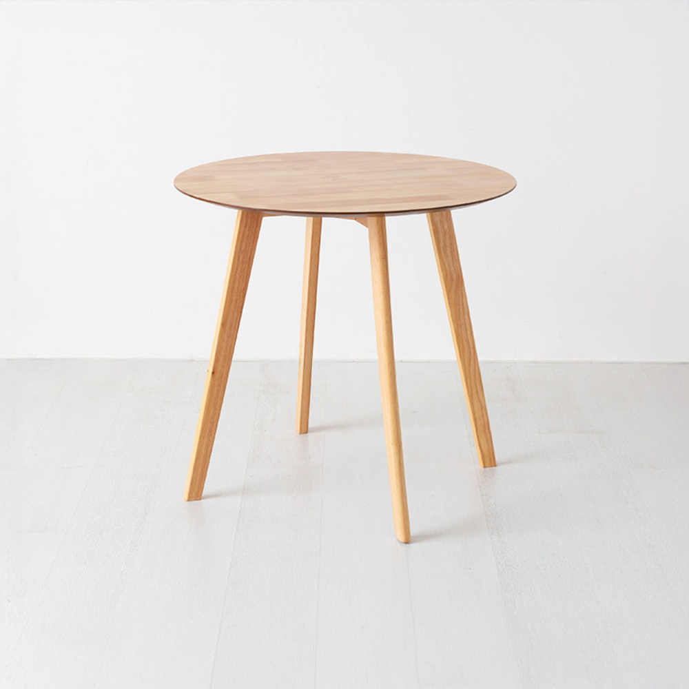 RAMIRA 원형테이블 D80 고무나무 800mm, 라이트브라운 1306.3782