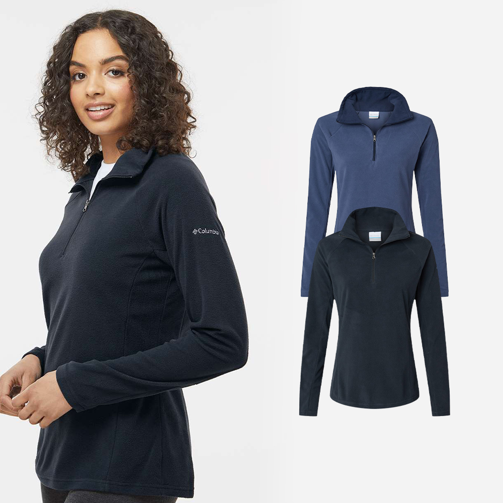 컬럼비아 여자 반집업 후리스 플리스 풀오버 가벼운 마이크로 플리스 티셔츠 212495
