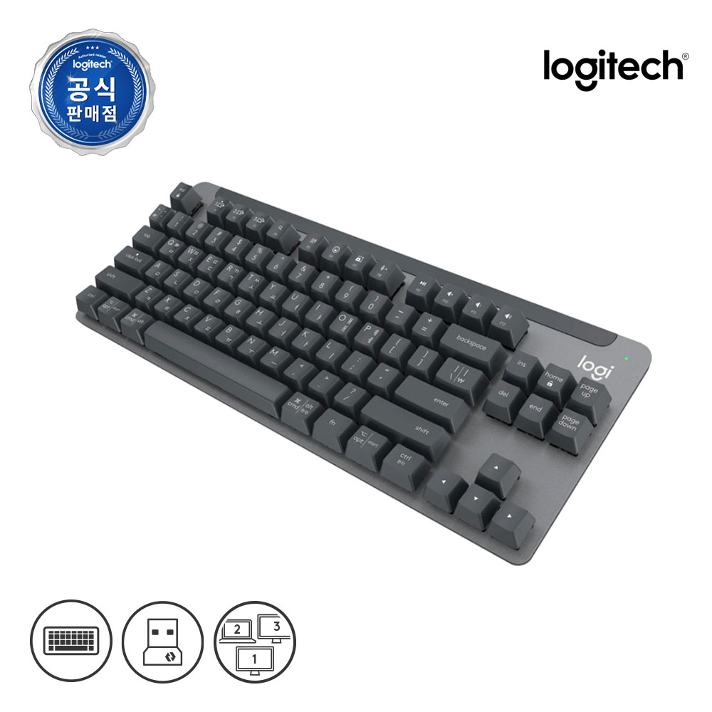 [N배송] 로지텍코리아 공식 시그니처 K855 무선 기계식 키보드 그래파이트, 적축 - 상세 이미지 2