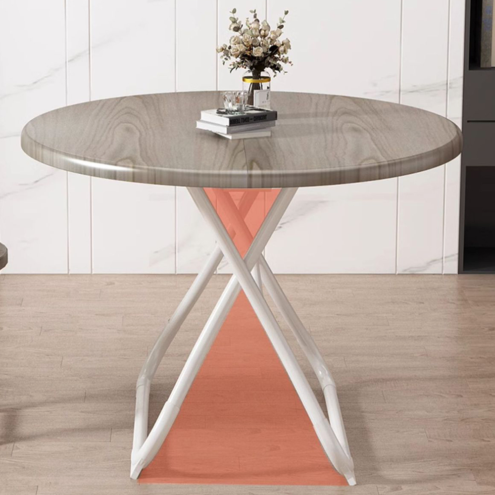 접이식 원형 테이블 폴딩 입식 탁자 간이 원룸 티 식탁 우드