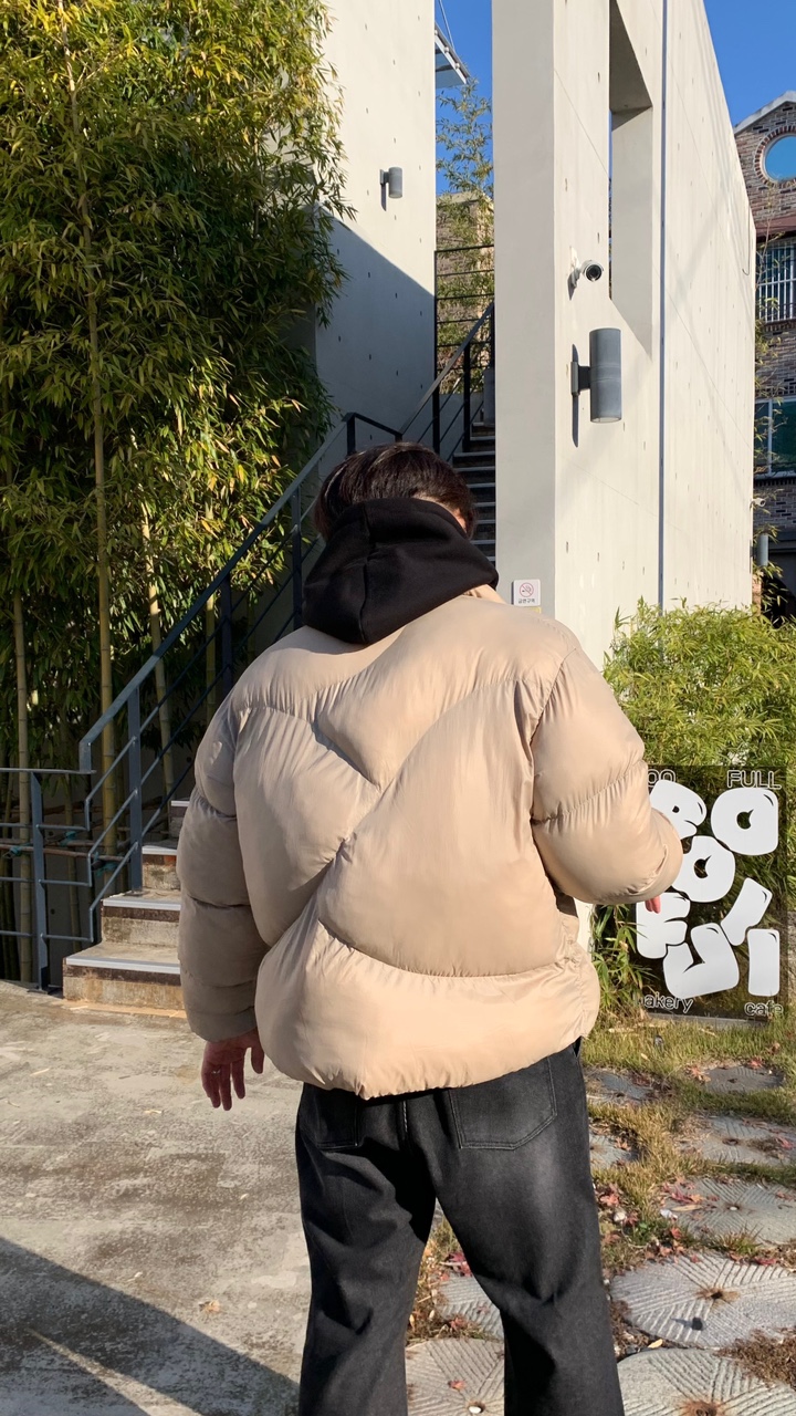 숏패딩 커플패딩 웨이브 웰론패딩 - 상세 이미지 5