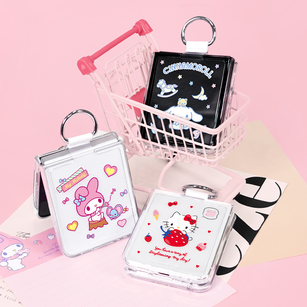 산리오 갤럭시 Z플립6 케이스 제트플립 하드 헬로키티 - 상세 이미지 4