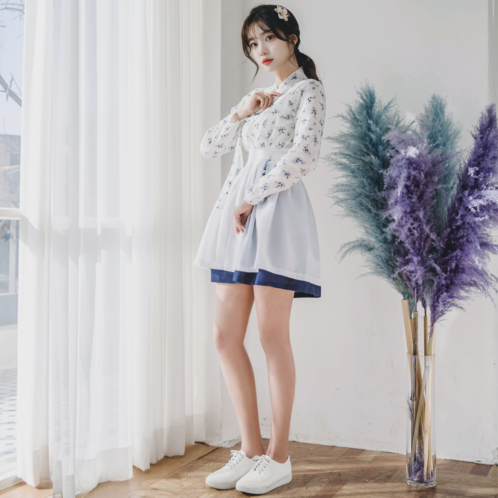 생활한복 용담 저고리 개량 계량 퓨전 반티-173.1 이미지 8