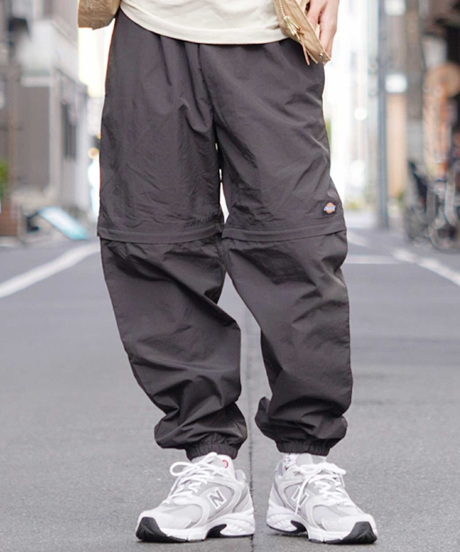 디키즈 Dickies 나일론 바지 반바지 밑단 고무 조거팬츠 80488900 2컬러 - 상세 이미지 3
