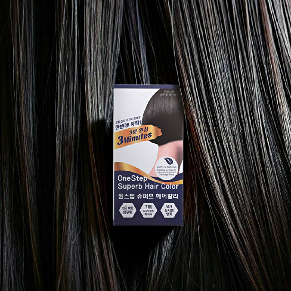 장미화 3분 염색약 동안 렛미모 흑갈색 염색제 셀프 새치커버 30회분