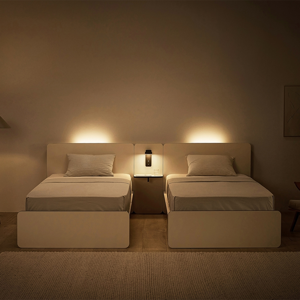 누어 룬드빅 싱글 슈퍼싱글 헤드형 수납침대 프레임 무헤드 S/SS