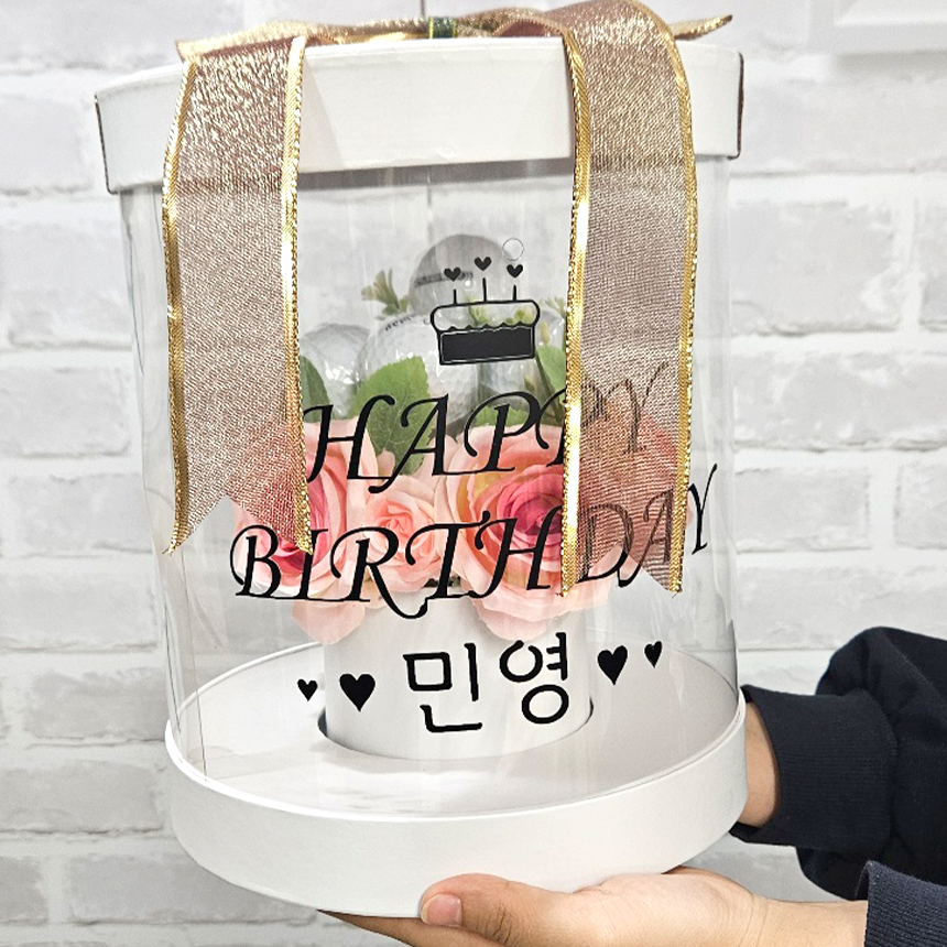 타이틀리스트 골프공 6구 꽃박스 선물 골프공 인쇄 생일 홀인원 퇴직 졸업 기념볼 - 상품 이미지