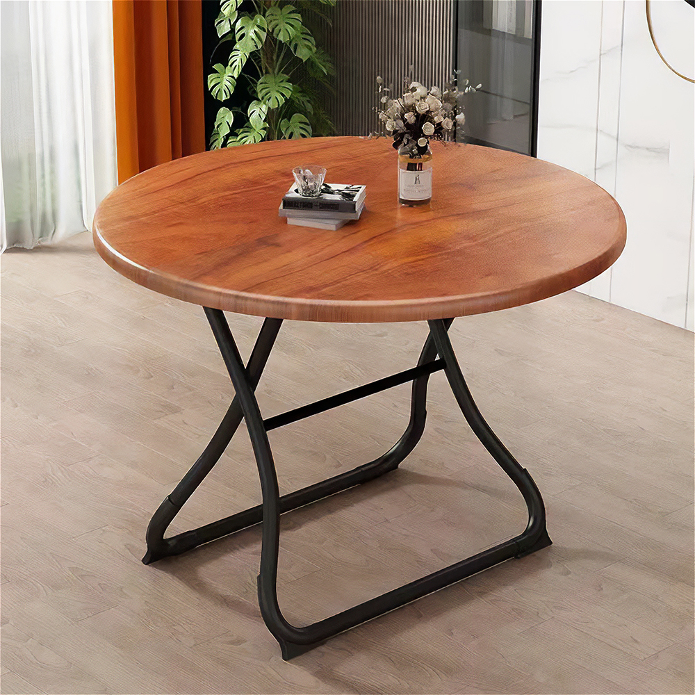 접이식 원형 테이블 폴딩 입식 탁자 간이 원룸 티 식탁 우드