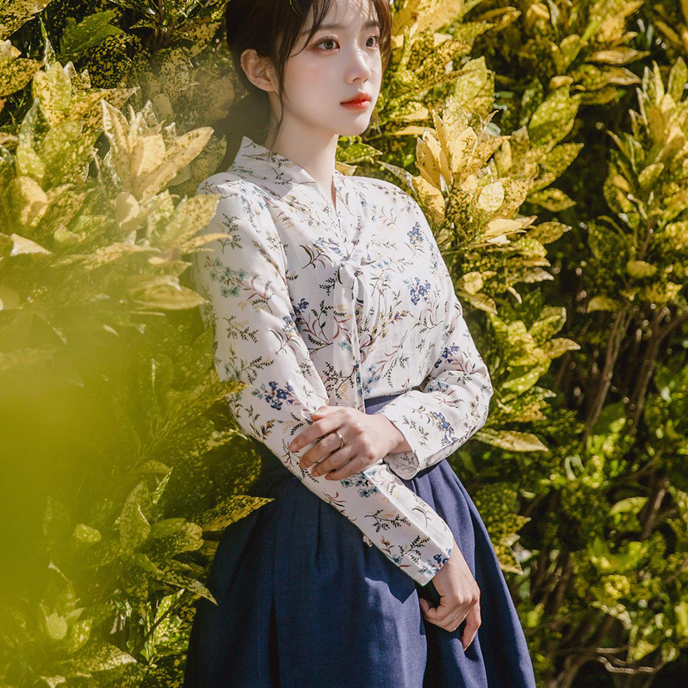 생활한복 야생화 저고리 개량 계량 퓨전 반티-178.3 - 상세 이미지 2