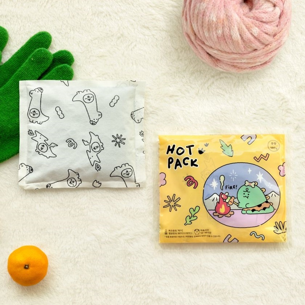죠르디 다이노 흔드는 캐릭터 핫팩 휴대용 손난로 국산 대용량 180g - 상세 이미지 4