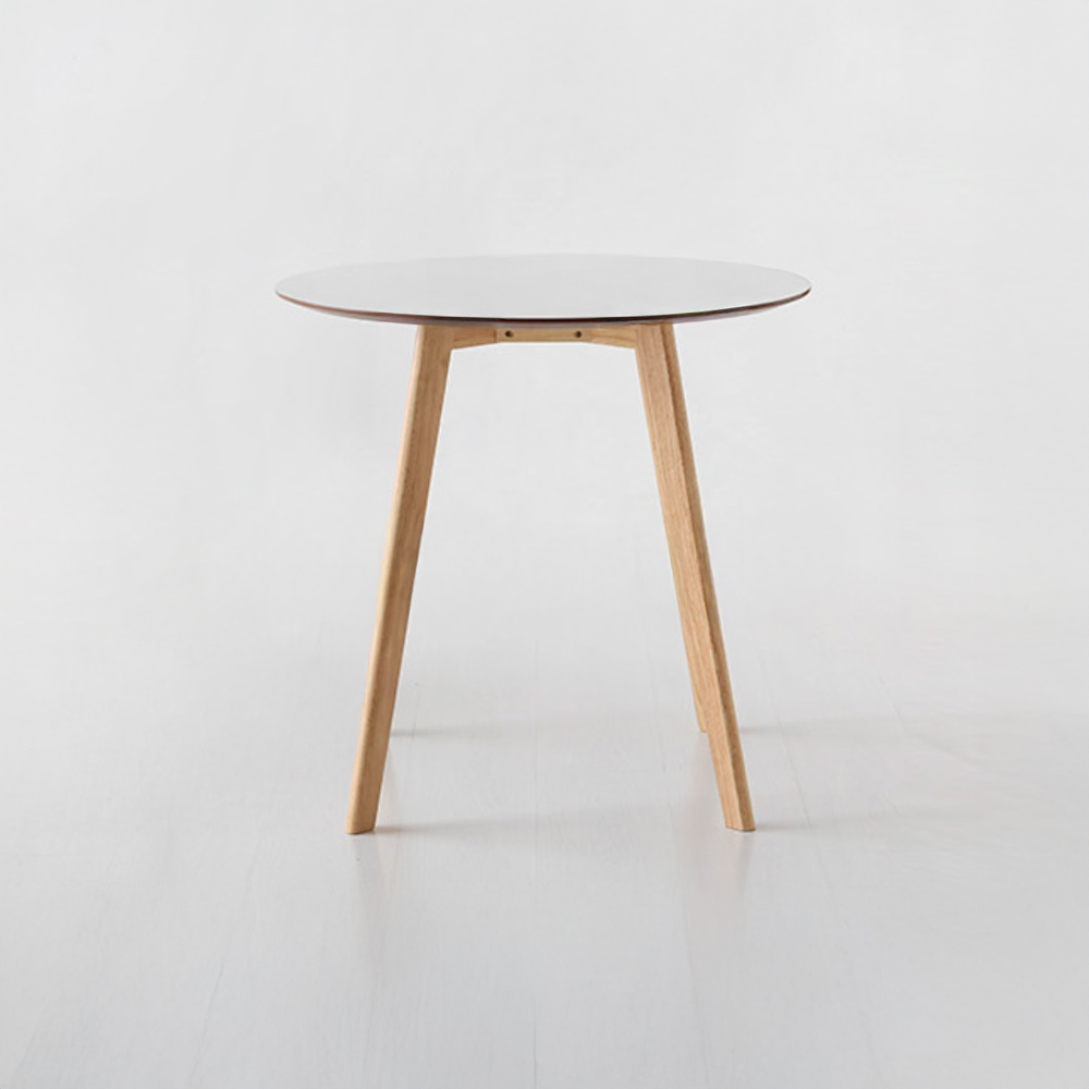 RAMIRA 원형테이블 D80 고무나무 800mm, 라이트그레이 5291.0749