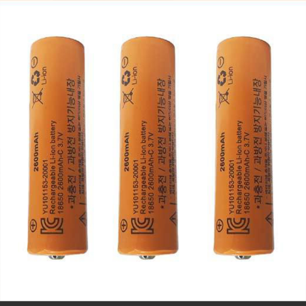 KC인증 18650 배터리 2600mAh 리튬 이온 보호 회로 장착 충전용 배터리 건전지 - 상품 이미지