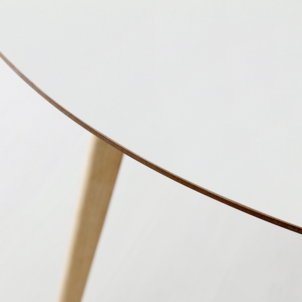 RAMIRA 원형테이블 D100 고무나무 1000mm, 9852.0081