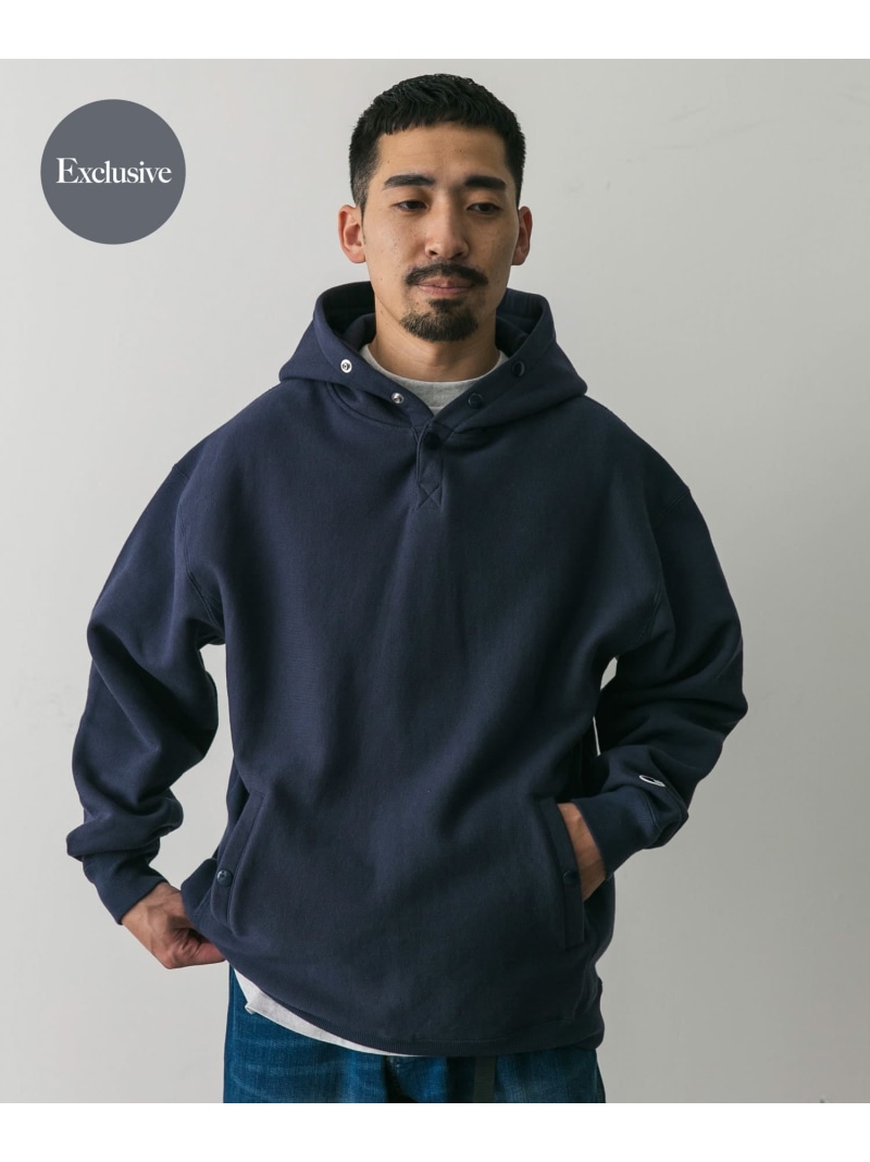 Champion 챔피온 x DOORS 별주 RW HALF SNAP PARKA 후드 티셔츠 - 상세 이미지 5