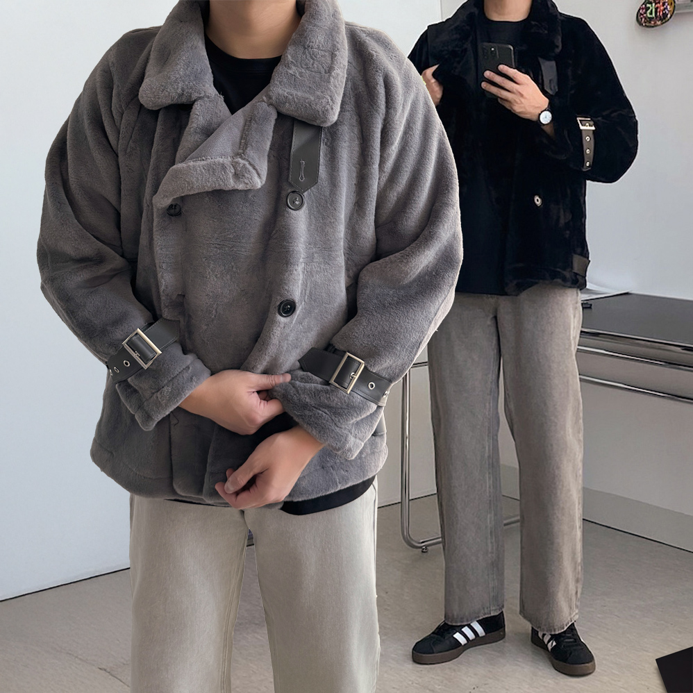 1+1 남자무스탕 남성무스탕자켓 - 상세 이미지 3