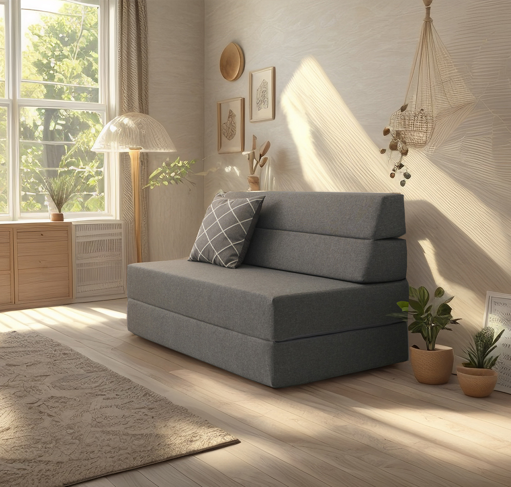 스테이 4단 허리에 좋은 단단한 접이식 매트리스 소파베드 S