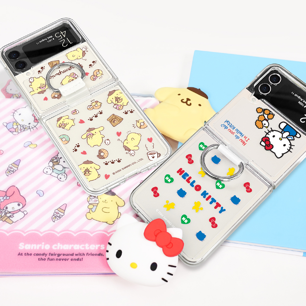 산리오 갤럭시 Z플립6 케이스 제트플립 하드 헬로키티 - 상세 이미지 5