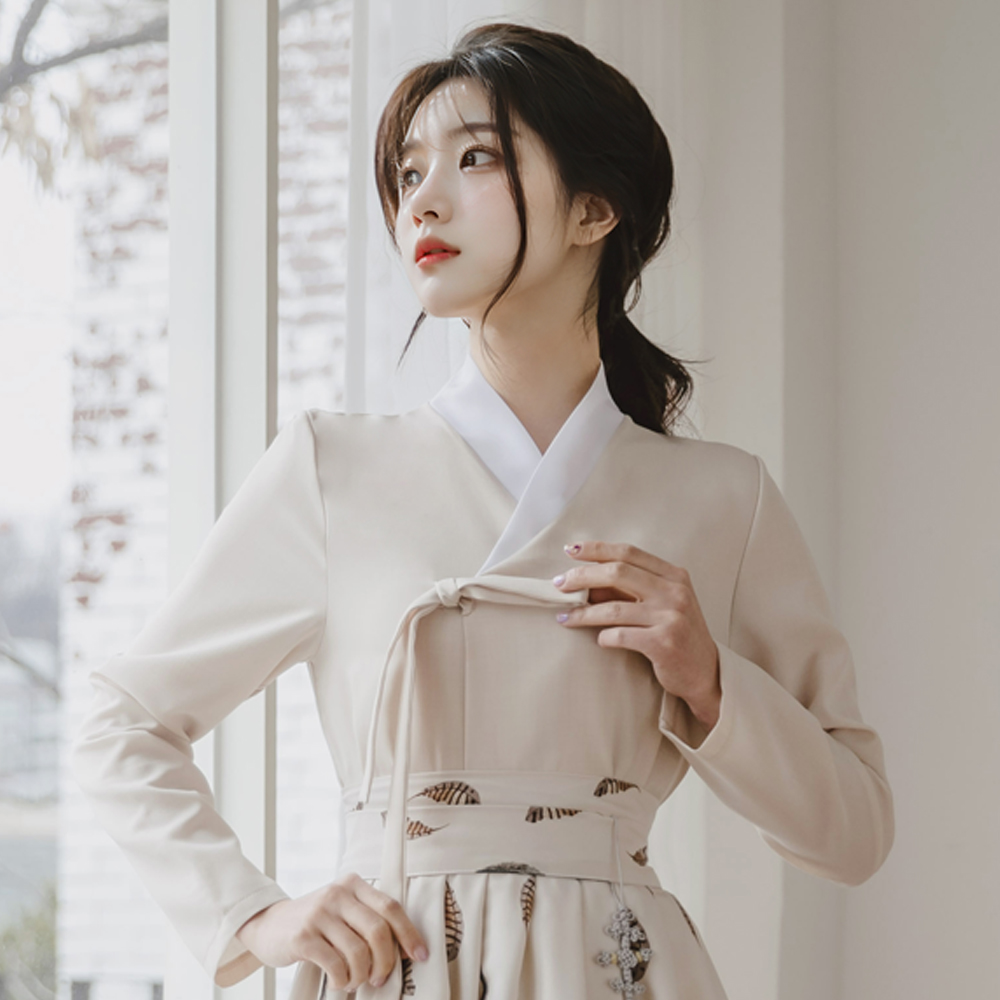 생활한복 목련화 저고리 개량 계량 퓨전 반티-165 - 상품 이미지