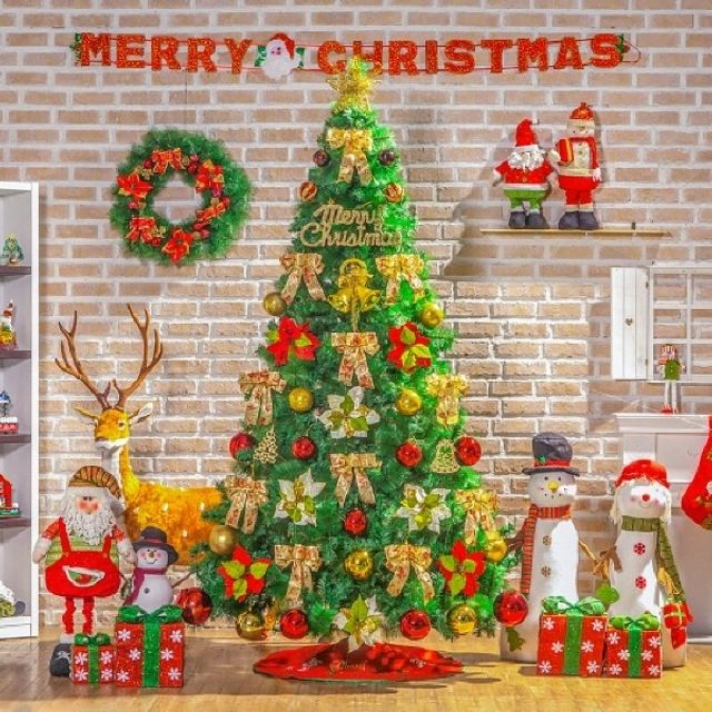 카니발 골드레드 전나무 트리 풀세트 150Cm XTL6908 크리스마스 DC24V 장식 줄조명 트리구 : 땡스마일몰