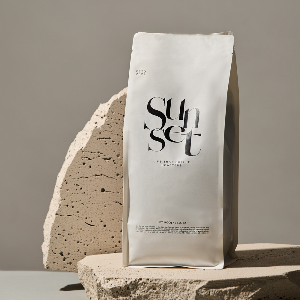 라이크댓커피 원두 1kg 산미있는 오렌지 선셋 블랜드 : 라이크댓커피