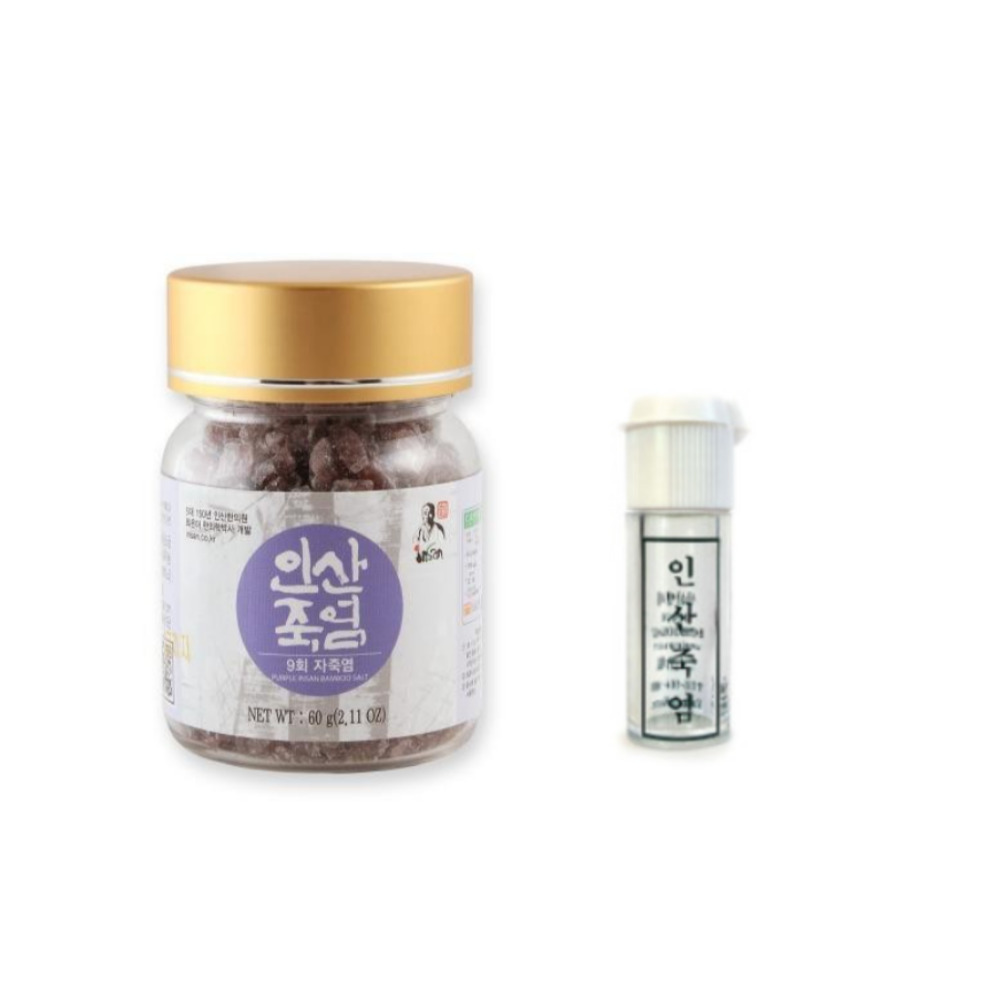 인삼죽염 자색죽염 미네랄소금 고체60g 구운 자죽염 - 메인 이미지