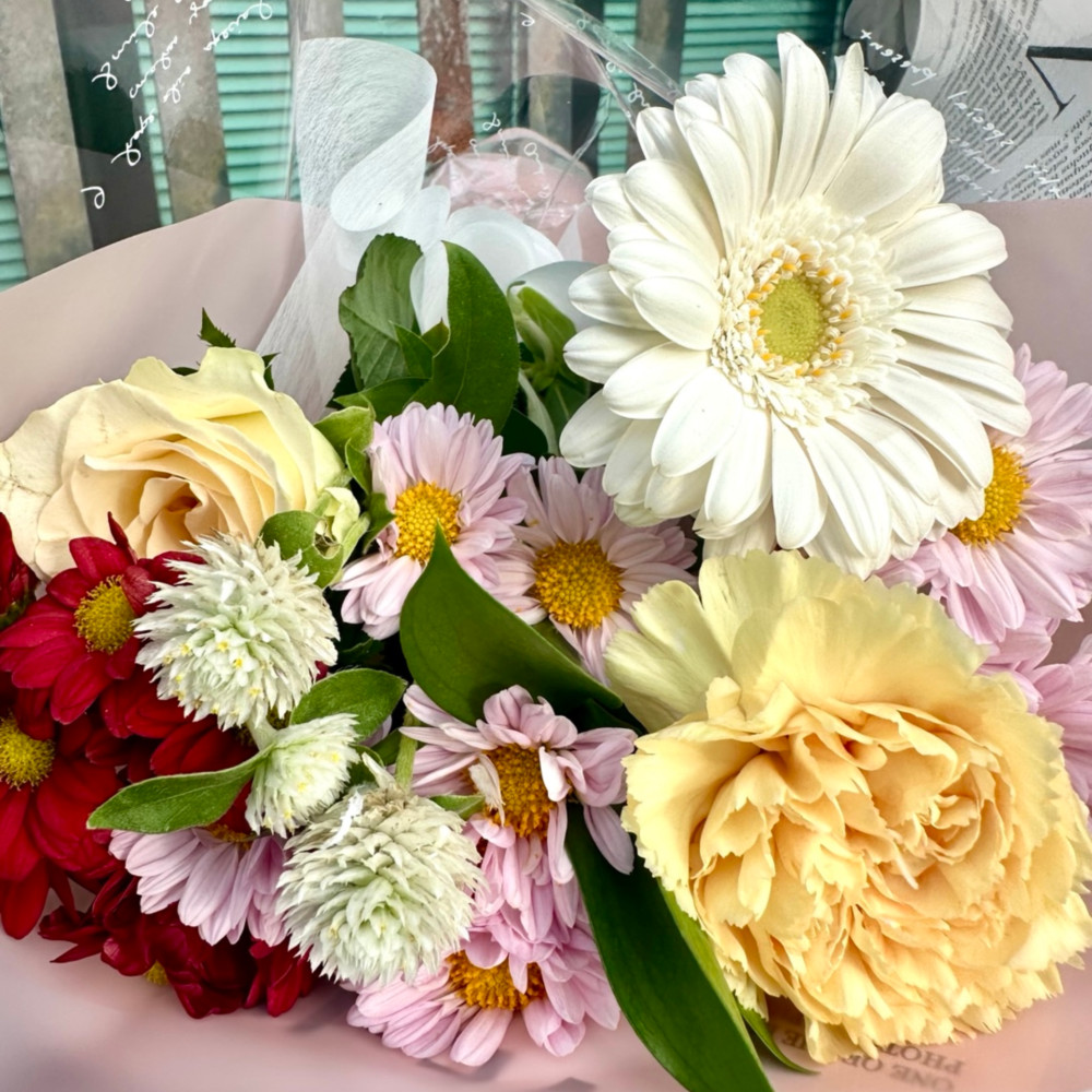 생화 계절 믹스 꽃 소형 희록플라워 행복한다발 꽃다발 정기구독 생화택배 온라인꽃집