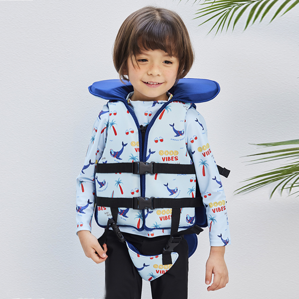 유아 구명조끼 두 돌 아기 키즈 4살 5살 네오플랜 힙쉴드 돌고래 수영조끼 비닐보관백
