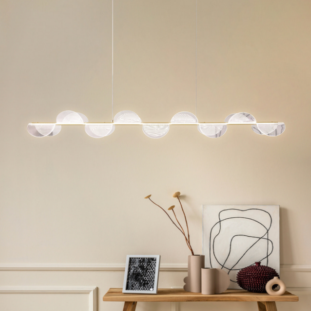 KS인증/무료+당일발송 6인용식탁등 LED 펜던트 조명 주방 식탁등 화이트골드