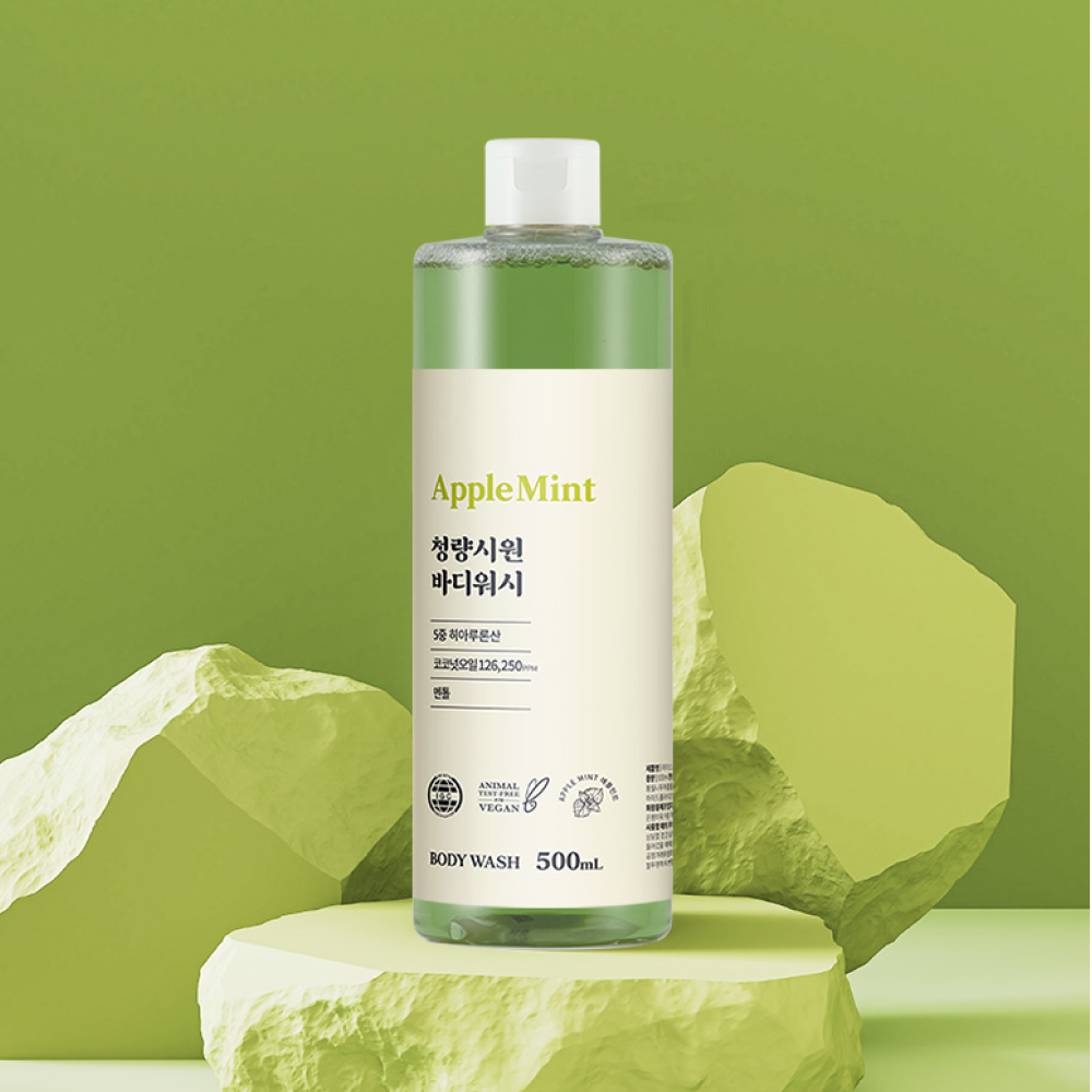 라라스노우 천연 대용량 올인원 바디워시 고보습 캐스틸솝 로즈마리 산들허브 500ml - 상세 이미지 5