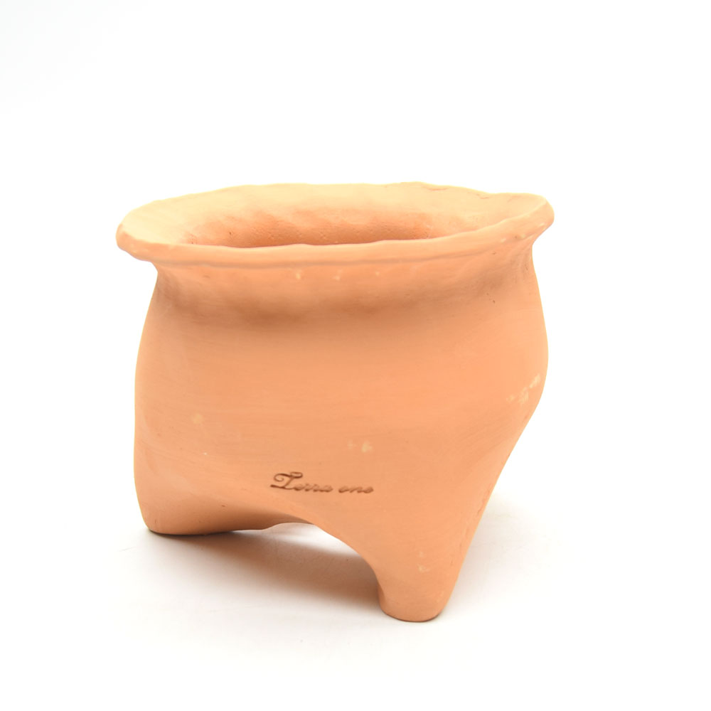 [2개 구매시+1개]  테라원 빈티지 수제 토분 어글리팟 15호 15x13cm 복주머니 이미지 8