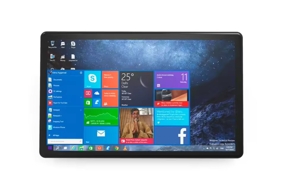 미니pc 미니피씨 F11A 팬리스 미니 PC 쿼드 코어 N3450 11.6 IPS 스크린 TV 박스 윈도우 10 4G RAM 64G SSD 컴퓨터 : 돈나무유통