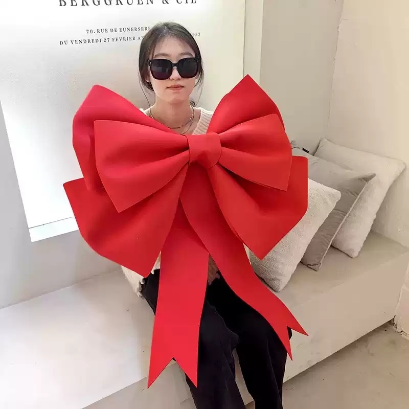 대형 크리스마스리본 소품 장식 대형리본 파티 벽장식 창문 왕리본 문장식 대왕 - 상세 이미지 5