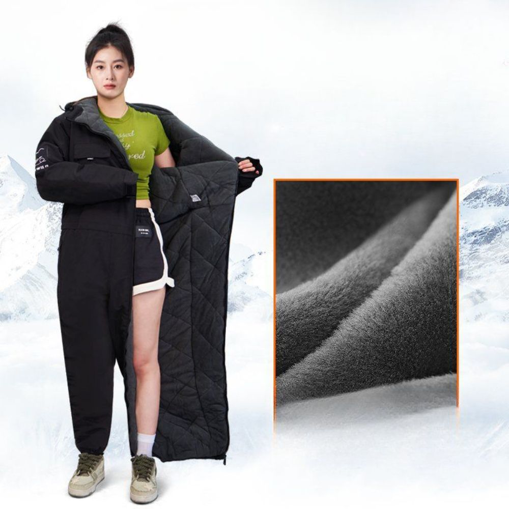 벨벳 방한복 수트 밀리터리 코트 겨울 두꺼운 영하 40도 동북면 재킷 블랙/L/두꺼움 - 상세 이미지 2