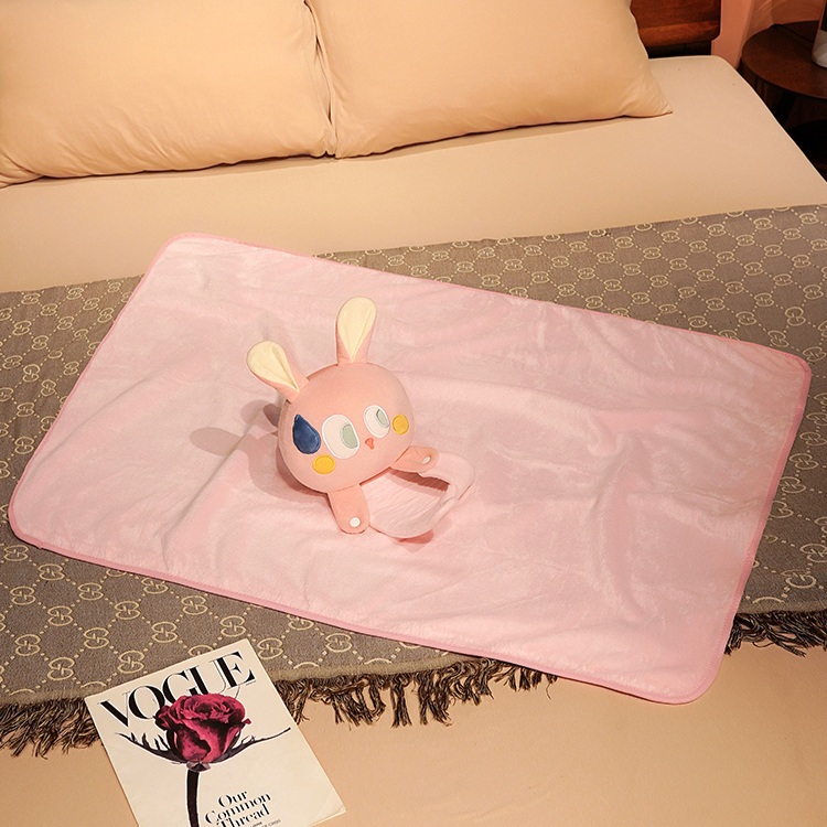 캐릭터 무릎담요 베개 극세사 똑딱이 포근한 망토 선물 강아지 디자인 이미지 6