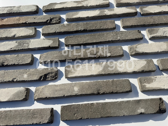 롱브릭고벽돌타일 375~380x50~55x18~20T 청고벽돌타일 / 하다건재