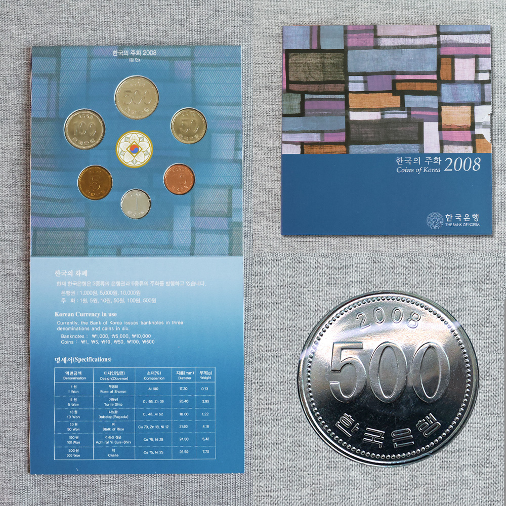 한국은행 현용주화 2008년 민트 기념세트 - 상품 이미지