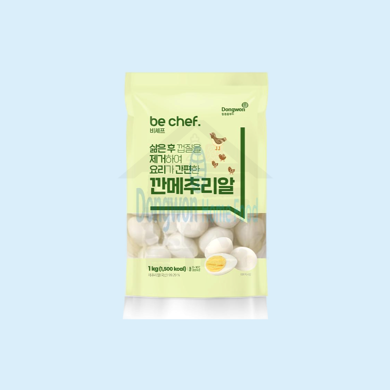 동원 홈푸드 비셰프 깐메추리알 1kg 3개 국산 간편하게 조리하는 깐계란 - 상세 이미지 2