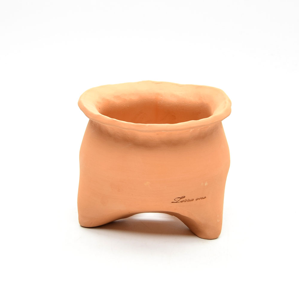 [2개 구매시+1개]  테라원 빈티지 수제 토분 어글리팟 15호 15x13cm 복주머니 - 상세 이미지 4
