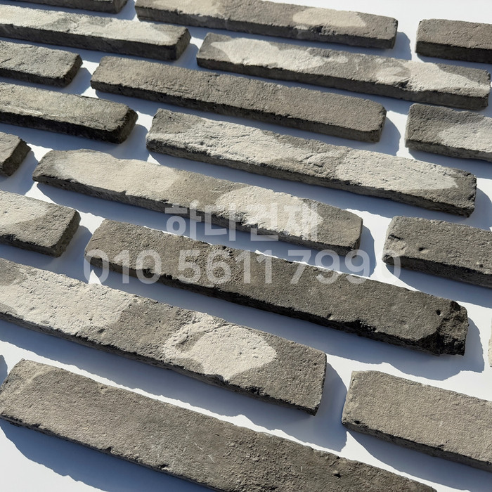 롱브릭고벽돌타일 375~380x50~55x18~20T 청고벽돌타일 / 하다건재