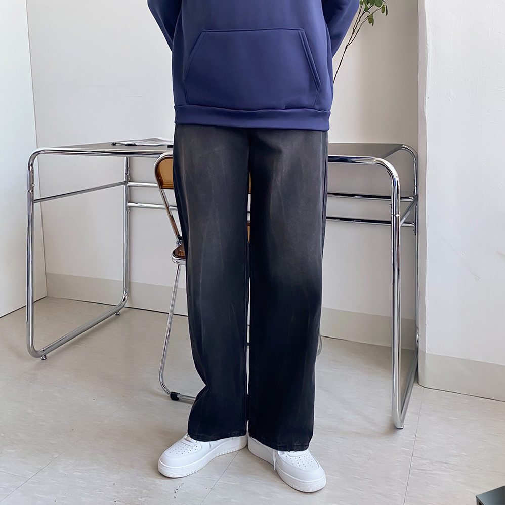흑청바지 통청바지 남자진청바지 - 상세 이미지 3