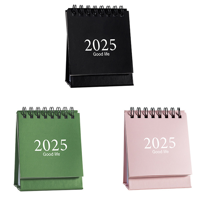 2025년 미니 탁상 달력, 스티커 포함 탁상용 책상 캘린더 달력 - 상품 이미지